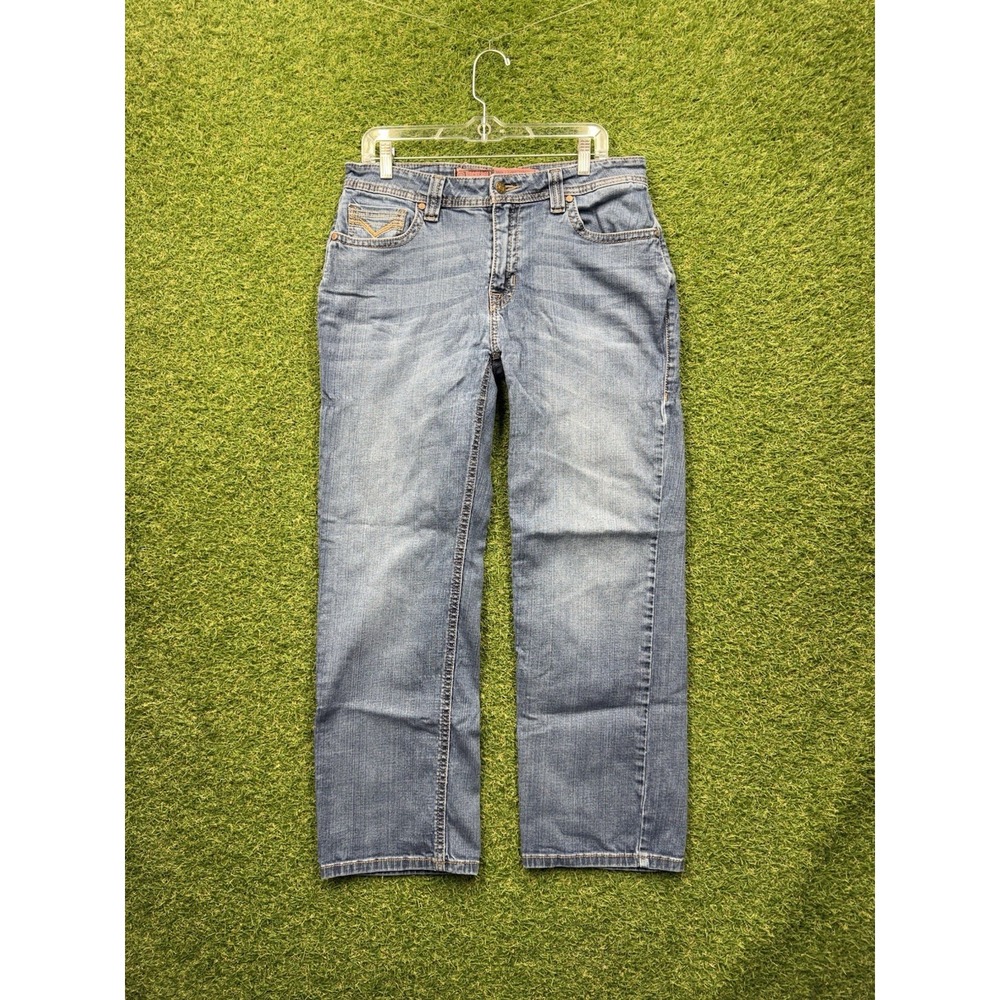 Rock & Roll Denim Jeans Mens 32x30 Double Barrel Stackable Relaxed Leg X Hooey